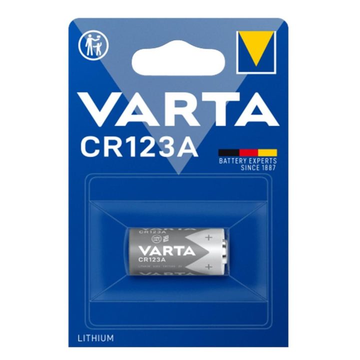 Varta Lithium 3V CR123A Batteries Blister Pack (6205301401)