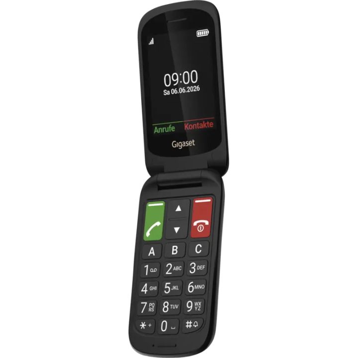 Gigaset GL40 2.8" 88 g Black Senior Phone (S30853-H1255-R101)
