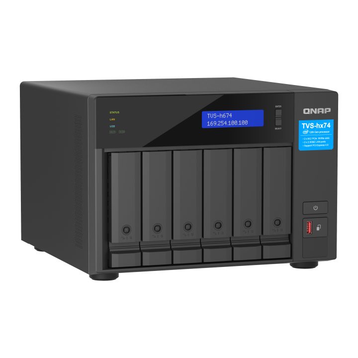 QNAP TVS-H674 NAS Tower Intel® Core™ i5 i5-12400 32 GB DDR4 0 TB QuTS…