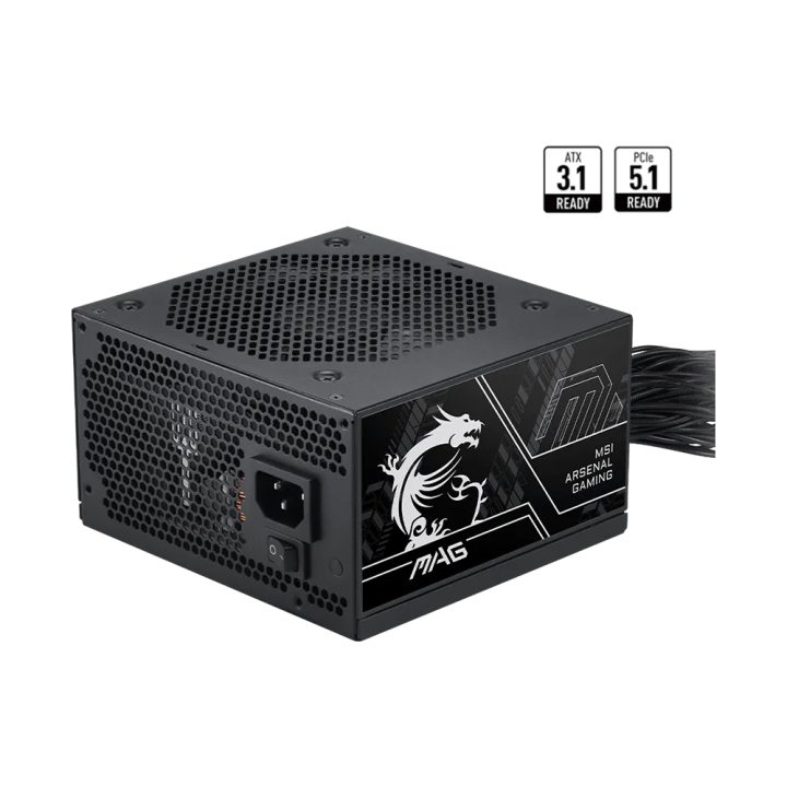 MSI MAG A750BN PCIE5 iii Power Supply, PSU, 750W, 80 PLUS Bronze…