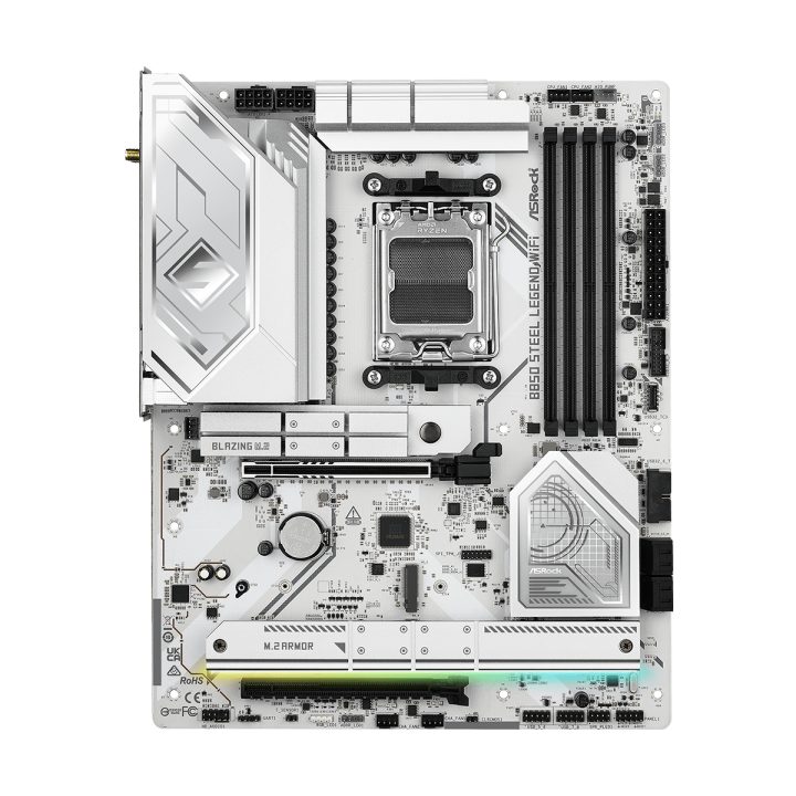 Placa ASRock B850 Steel Legend Wi-Fi, AMD, AM5, B850, USB20G, WIFI7…