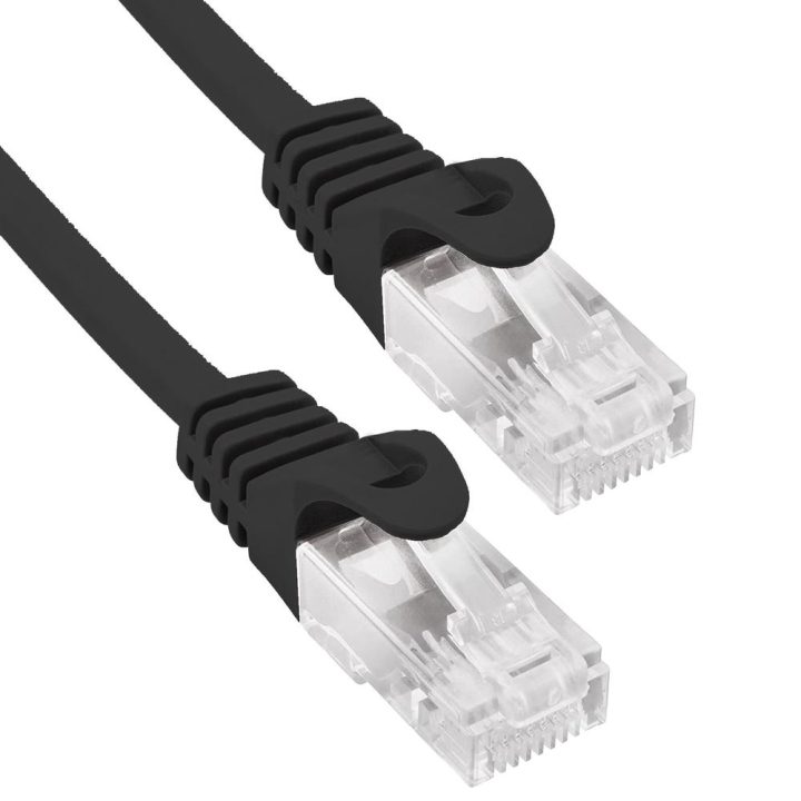 Cabo redondo Phasak patch cord RJ45 UTP CAT6 2m preto phk 1802