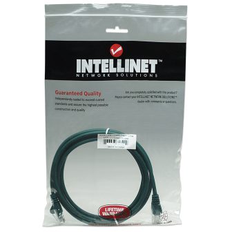 Intellinet Cat5e, cabo de rede 5m Verde U/UTP (UTP)
