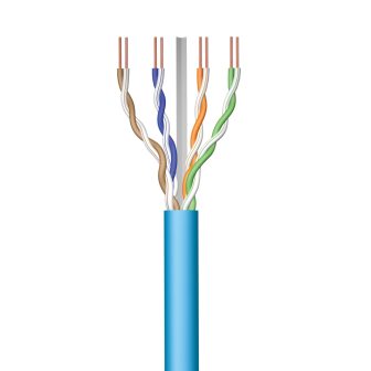Ewent IM1222 cabo de rede Azul 50 m Cat6a U/UTP (UTP) Alrededor