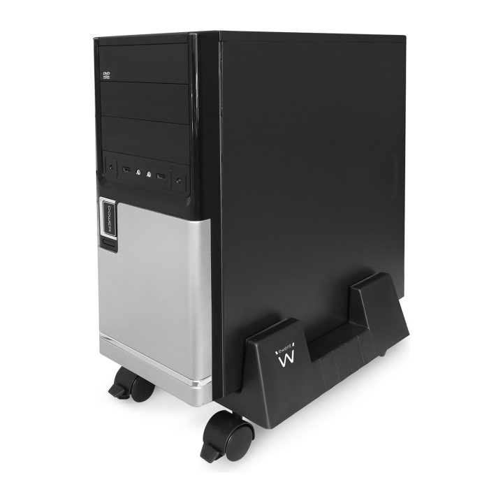 Ewent EW1290 soporte de CPU Carro para equipo informático Negro