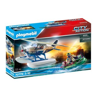 Playmobil policia hidroavion: persecucion de contrabandista (70779)