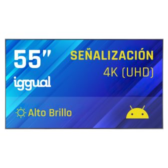 iggual Ecrã de sinalização 4K 55" Alto Brilho
