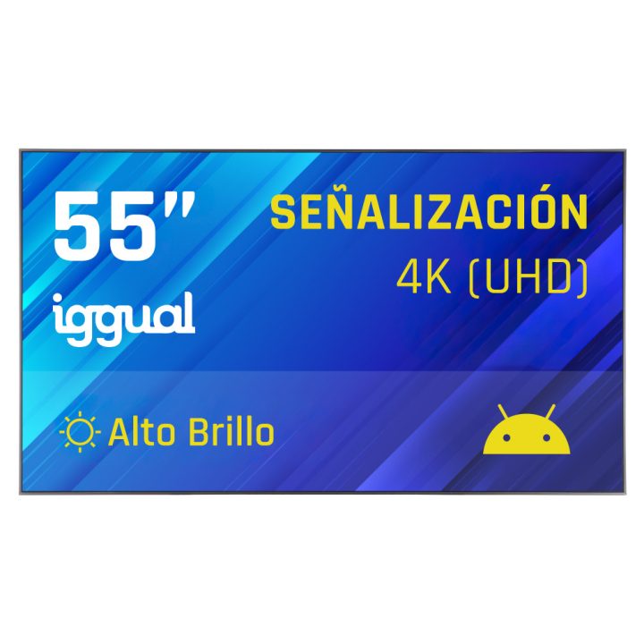 iggual Ecrã de sinalização 4K 55" Alto Brilho