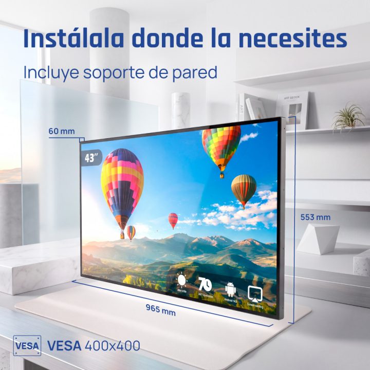 iggual Pantalla señalización 4K 43" Alto Brillo