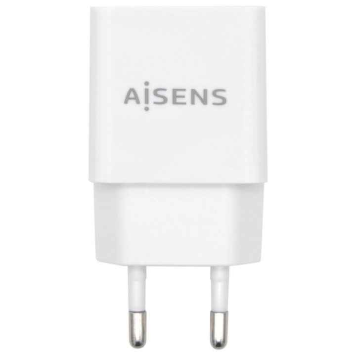 AISENS Carregador USB 10W Alta Eficiência, 5V/2A, Branco