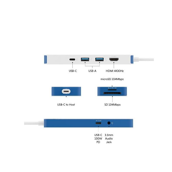 Hub Targus USB-C 8 em 1 (HD4102BUGL)