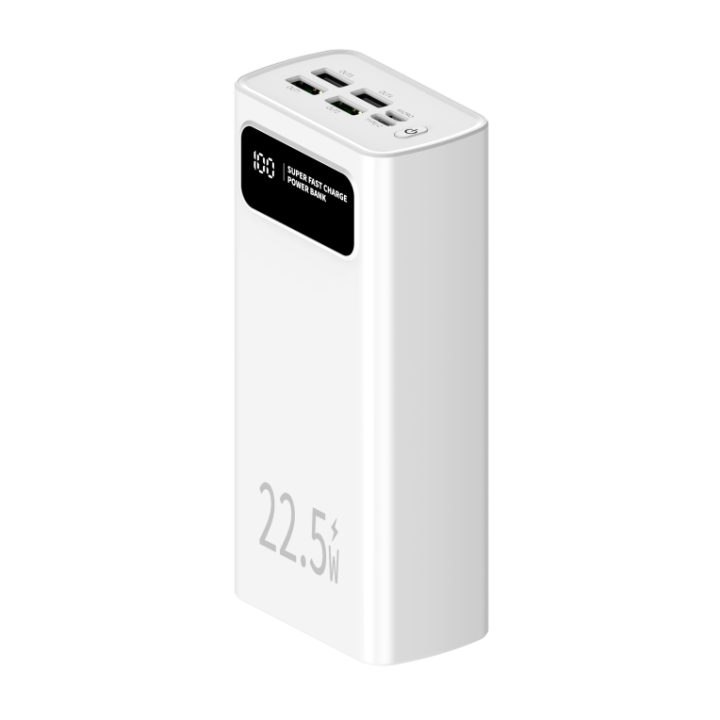 Leotec LEPOW30W22W batería externa Polímero de litio 30000 mAh Blanco