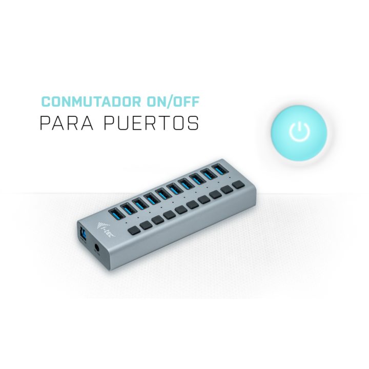 i-tec USB 3.0 Charging HUB 10 port + Power Adapter 48 W