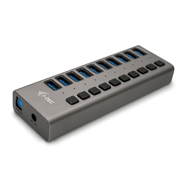 i-tec USB 3.0 Charging HUB 10 portas + Adaptador de Alimentação 48 W