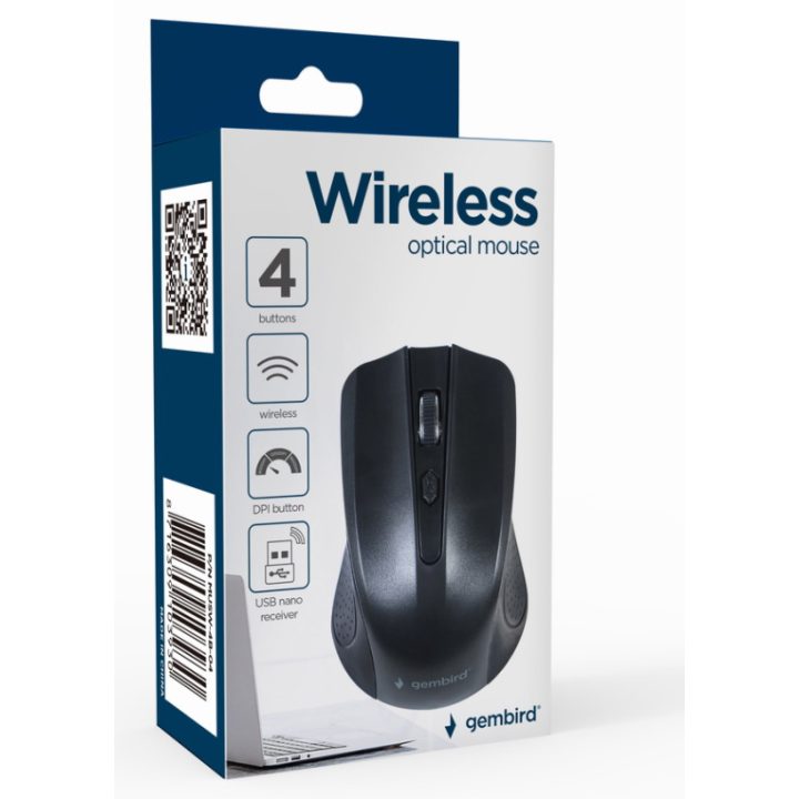 Gembird MUSW-4B-04 ratón Oficina Ambidextro RF inalámbrico Óptico…