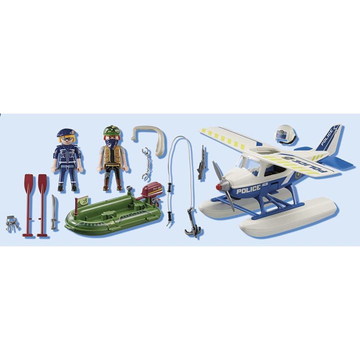 Playmobil hidroavião da polícia: perseguição a contrabandista (70779)