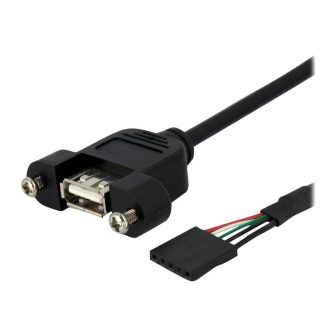 StarTech.com Cable de 30cm USB 2.0 para Montaje en Panel Conexión a…