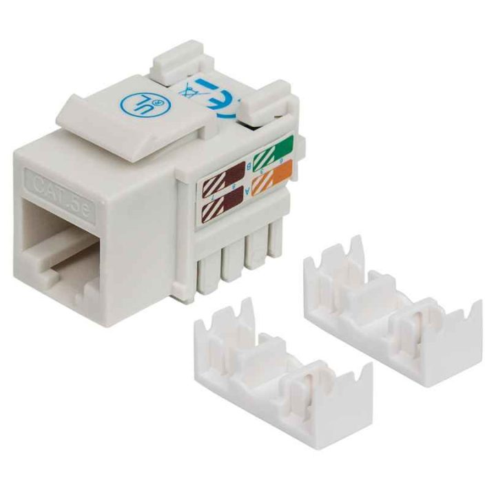 Intellinet RJ45 CAT5E Impact Keystone Jack Blue
