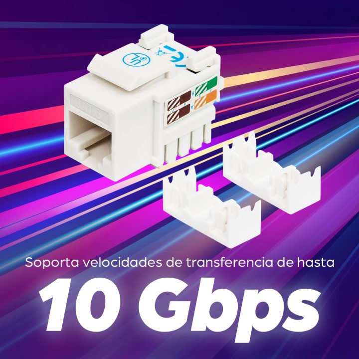 Intellinet JACK RJ45 CAT6 KEYSTONE DE IMPACTO AZUL