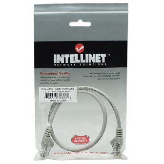Intellinet Cat5e, cabo de rede 0,45 m Cinzento 0,5 m U/UTP (UTP)