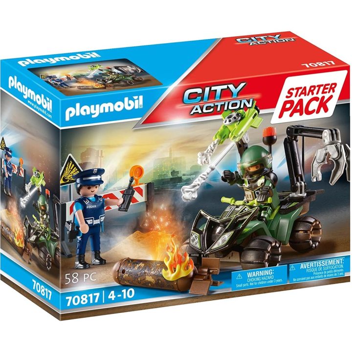 Playmobil starter pack polícia: treino (70817)