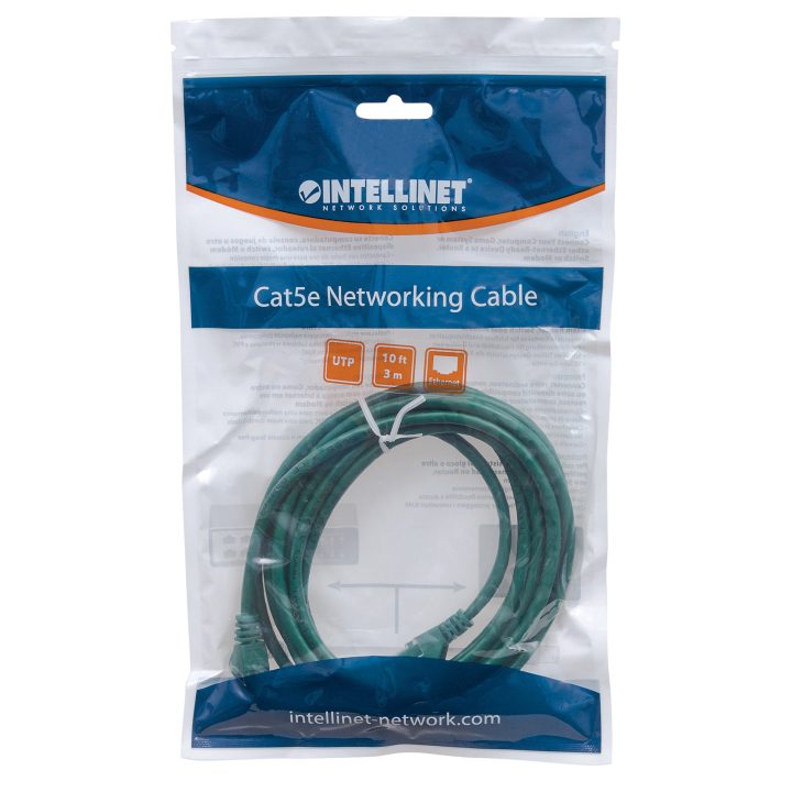 Cabo de rede Intellinet Cat6 UTP Verde 2 m U/UTP (UTP)