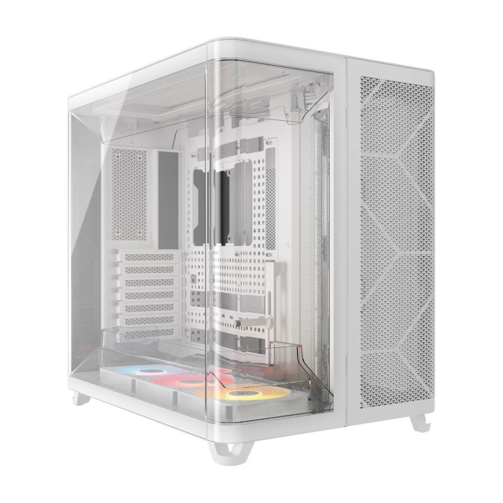 Corsair air 5400 rs-r ARGB ATX Tempered Glass White PC Case…