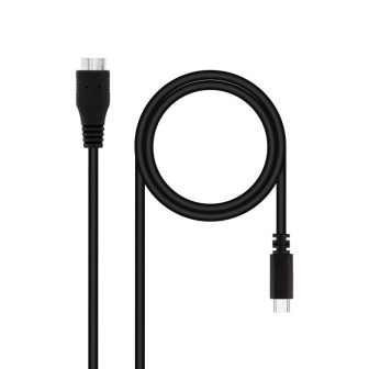 Nanocable Cabo USB 3.0, USB-C/M-Micro B/M 1 m (10.01.1201-BK)