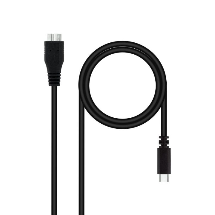 Nanocable Cable USB 3.0, USB-C/M-Micro B/M 1 m (10.01.1201-BK)