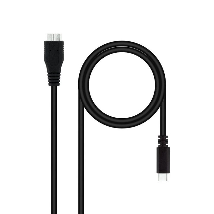 Nanocable Cabo USB 3.0, USB-C/M-Micro B/M 1 m (10.01.1201-BK)