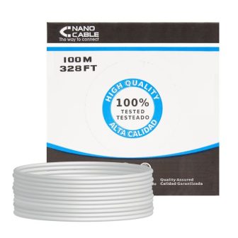 Nanocable CABLE DE REDE RJ45 CAT.5E FTP RÍGIDO AWG24, 100 M