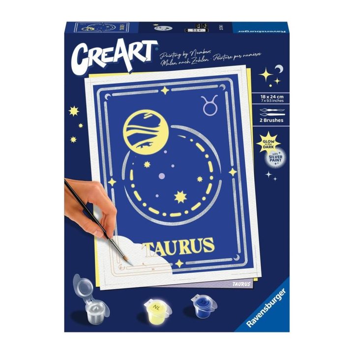 Ravensburger creart trend d zodiac paint by numbers kit: Taurus…