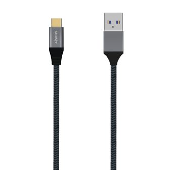 AISENS Cabo USB 3.1 Gen2 Alumínio 10Gbps 3A, Tipo USB-C/M-A/M…