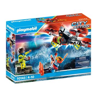 Playmobil Rescate maritimo: buzo con dron de rescate (70144)