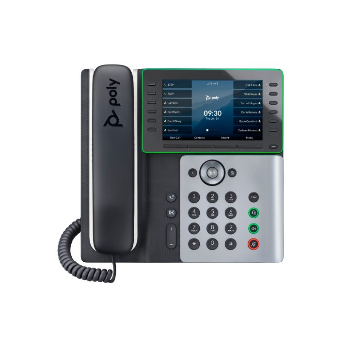 HP Poly IP Phone Poly Edge E550 with Power over Ethernet (PoE)
