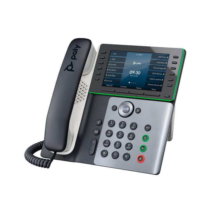 Telefone IP HP Poly Edge E550 com alimentação através de Ethernet…