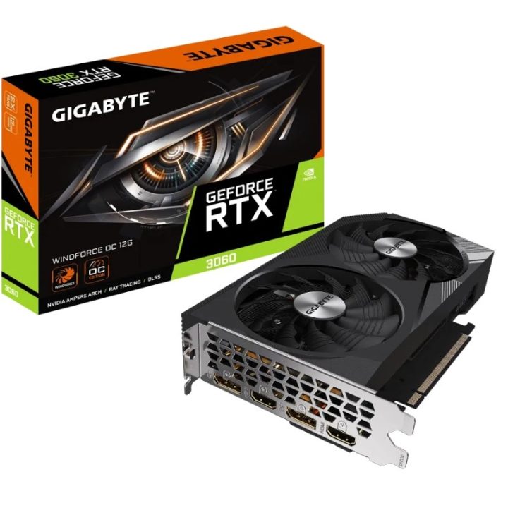 GIGABYTE GeForce RTX 3060 WINDFORCE OC 12G (rev. 2.0) NVIDIA 12 GB…