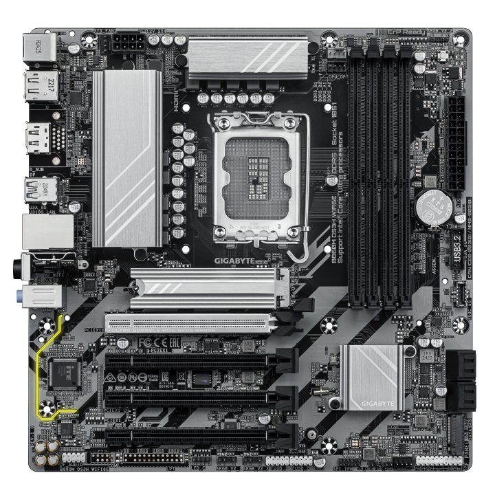 GIGABYTE B860M DS3H WIFI6E Motherboard - Intel Core Ultra CPUs…