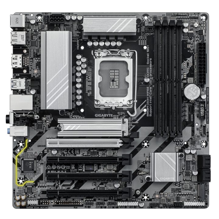 GIGABYTE B860M DS3H WIFI6E Placa base - CPUs Intel Core Ultra, VRM de…