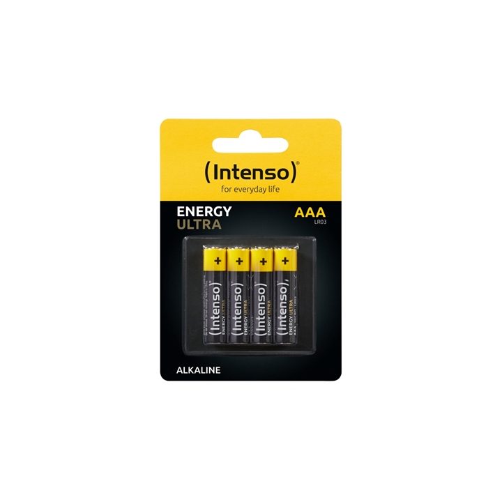 Pack de pilas alcalinas Intenso energy ultra aaa LR03 4 unidades…