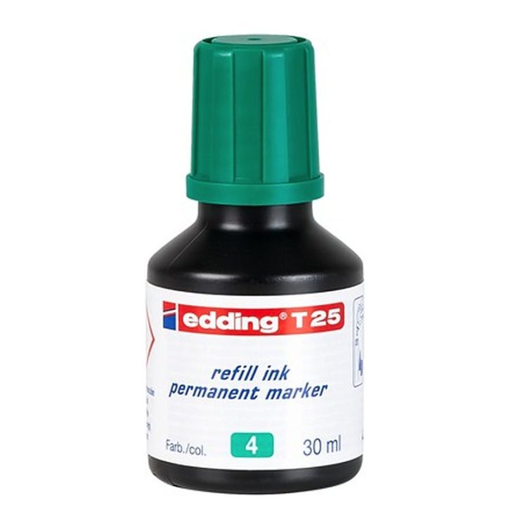 Edding T25-004 Green Ink Refill Bottle 25ml
