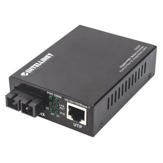 Intellinet 508209 conversor de meio 1000 Mbit/s 1310 nm Monomodo Preto