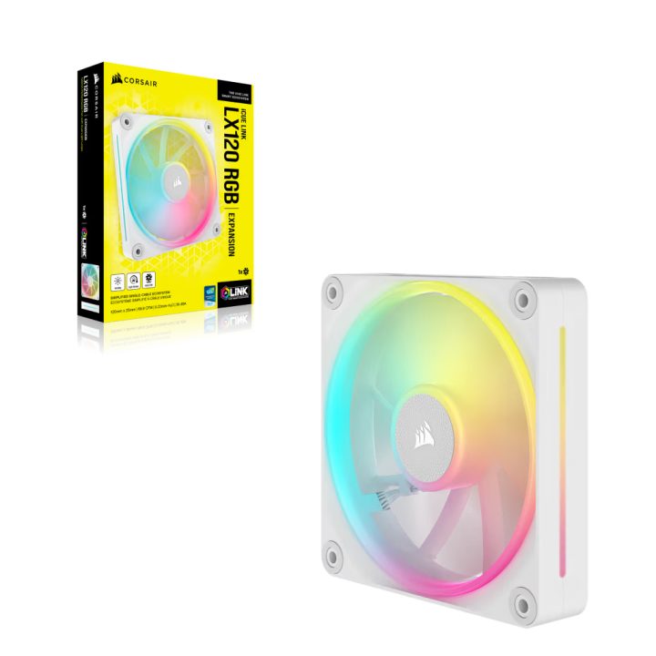 Corsair iCUE LINK LX120 RGB Ventilador de PC 12 cm Branco 1…