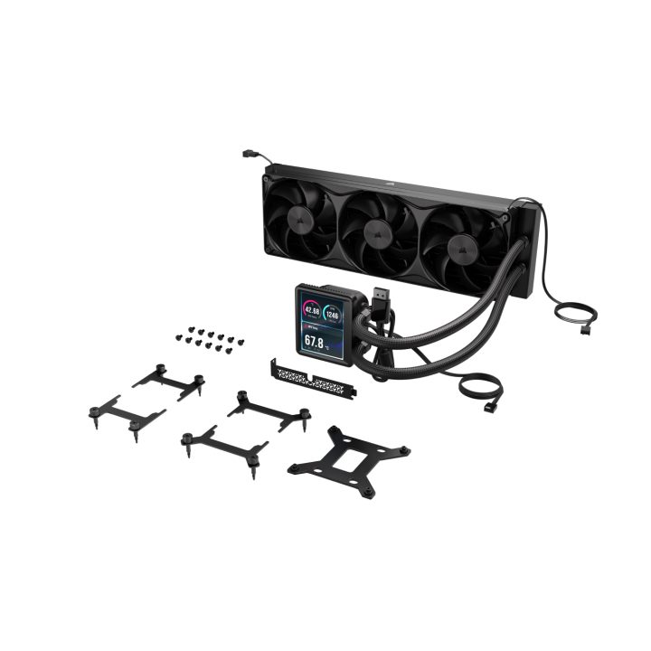 Venti. Corsair Nautilus II 360 RS LCD 360mm Radiator Liquid CPU…