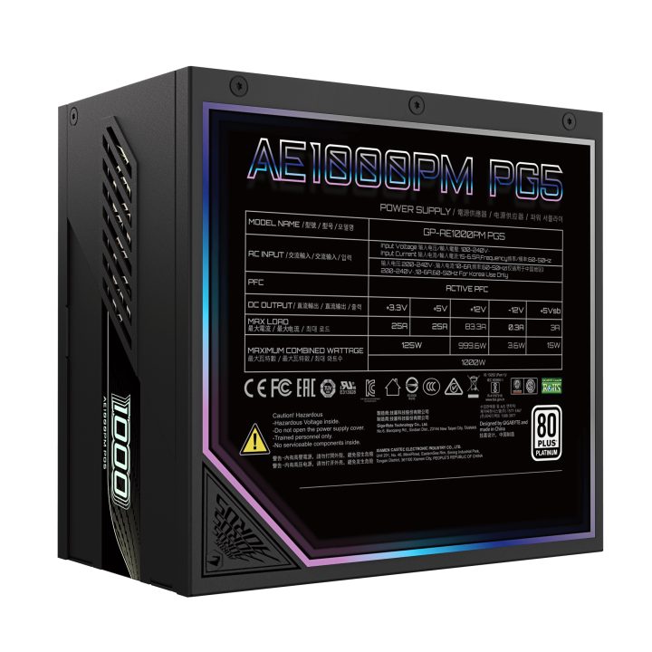 GIGABYTE AORUS ELITE P1000W V2 Power Supply – PCIe 5.1, 80 PLUS…