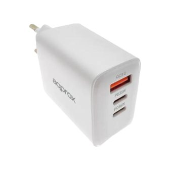 Approx! Carregador Rápido USB-A & USB-C 35W + Cabo (APPUSBWALL35V)