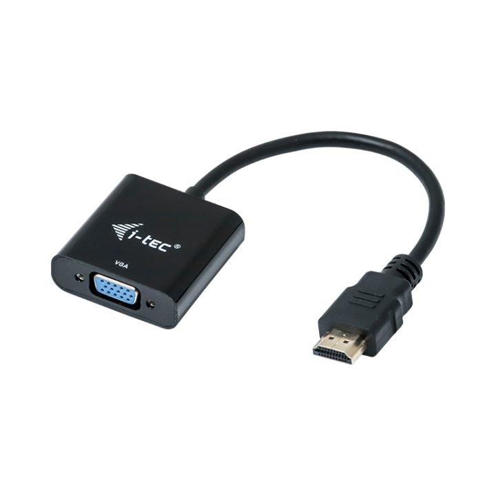 i-tec HDMI2VGAADA adaptador de cabo de vídeo 0,15 m HDMI VGA Preto