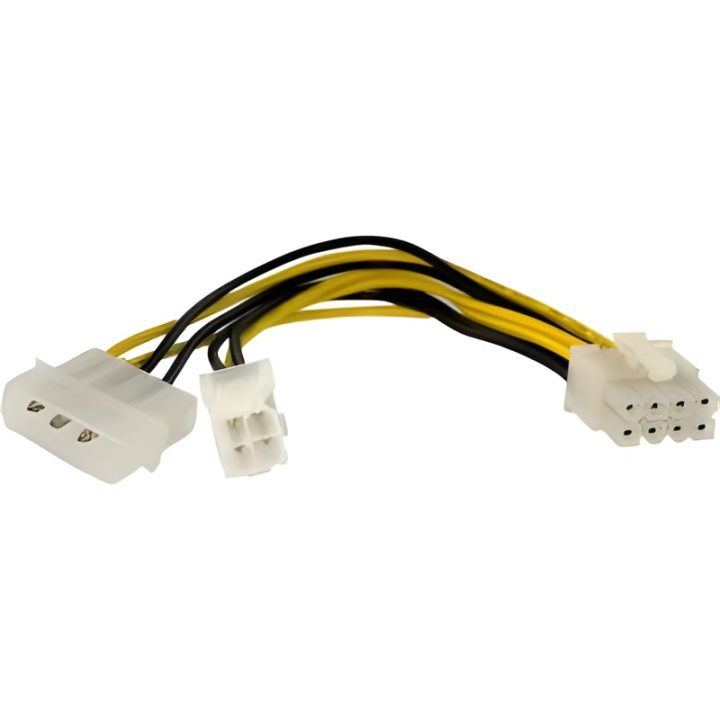 StarTech.com Adaptador de alimentação EPS de 4 pinos para 8 pinos de…