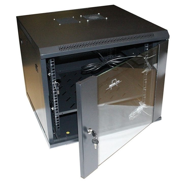Monolyth Wall-Mounted Cabinet 12U SH6612 600x600 1F-1V-2L (202120)
