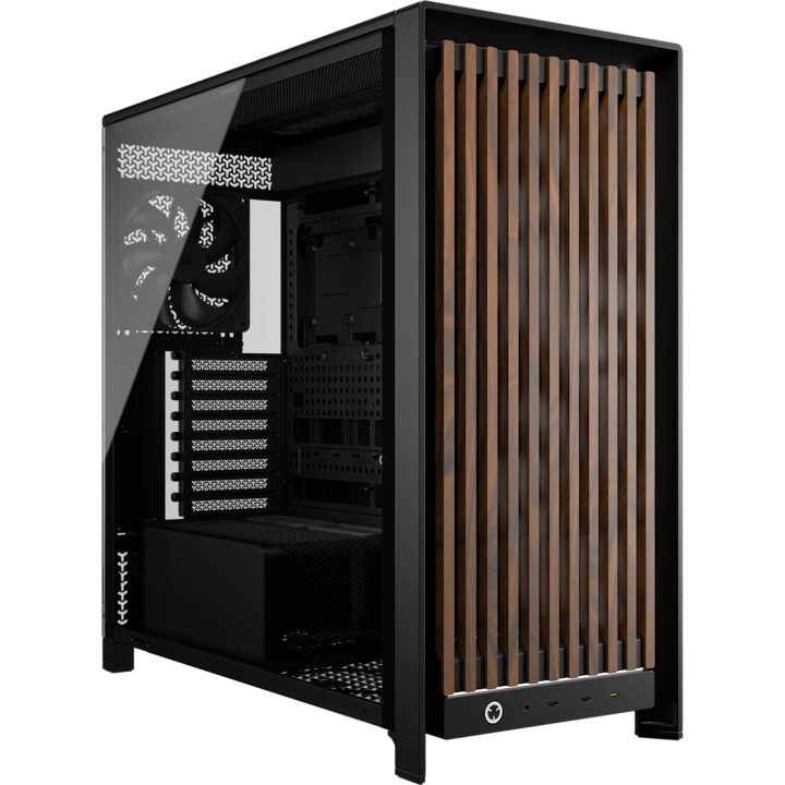 Corsair FRAME 5000D WOOD RS Midi Tower Black, Walnut (CC-9011353-WW)